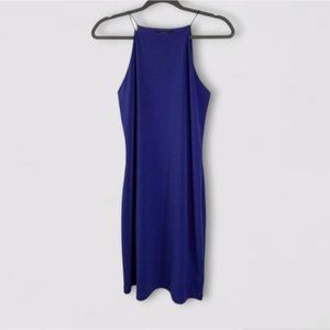 Blue Halter Bodycon Dress